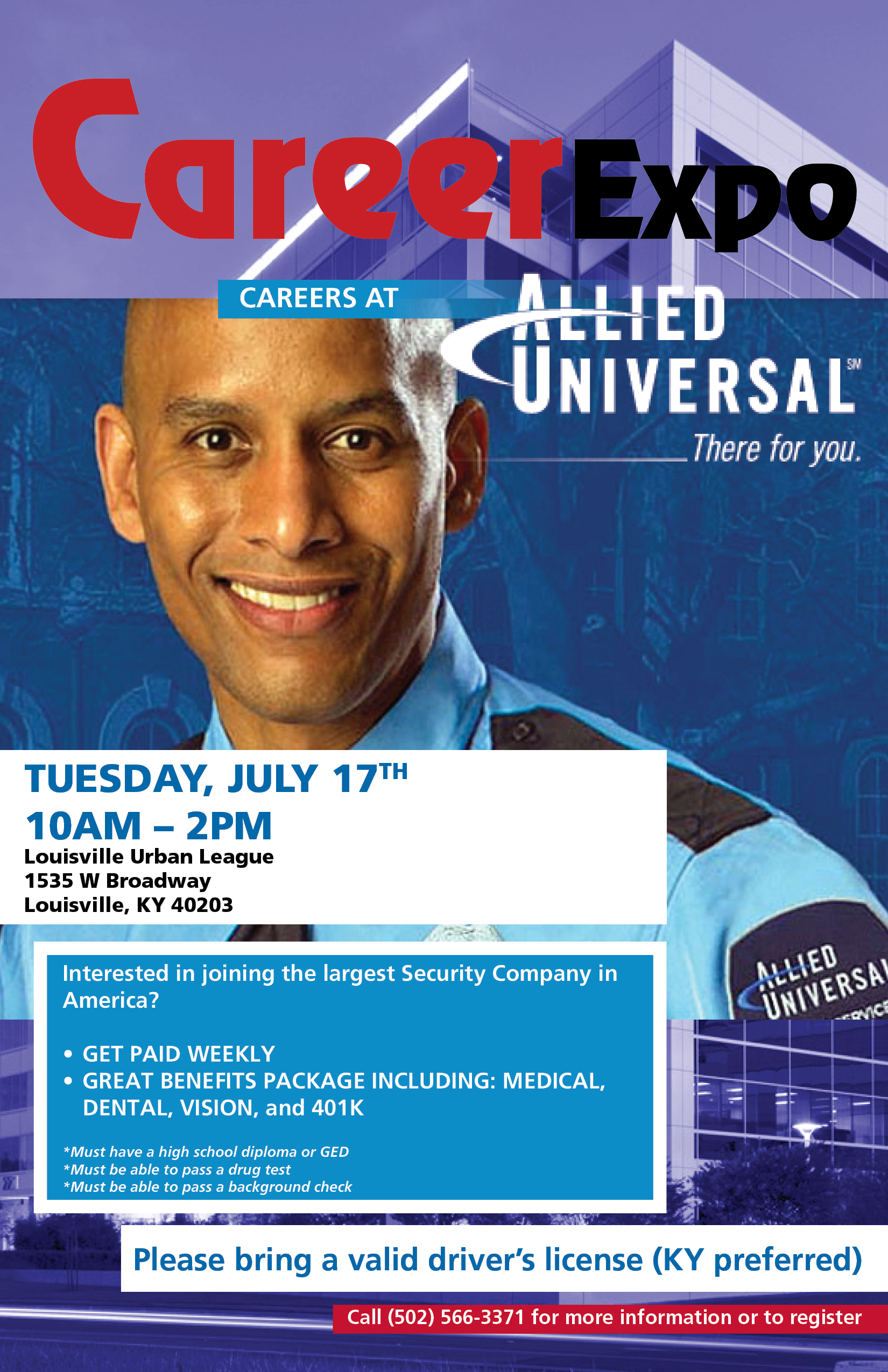 Career Expo Careers at Allied Universal Louisville Urban League