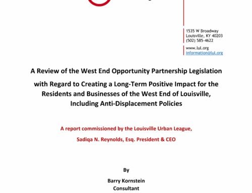 A Review of the West End Opportunity Partnership Legislation