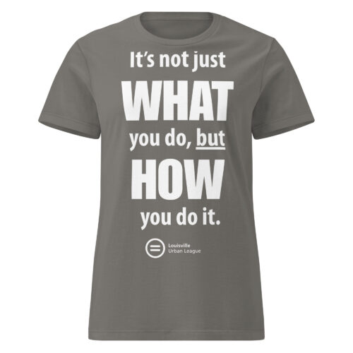 "What AND How" Women’s basic softstyle t-shirt - Image 2